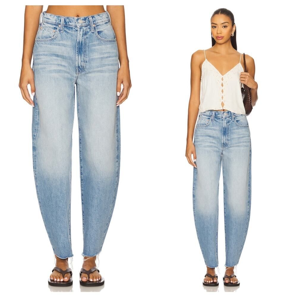 Mother the Fangirl Hover Fray Jeans In Floral Fury 25”